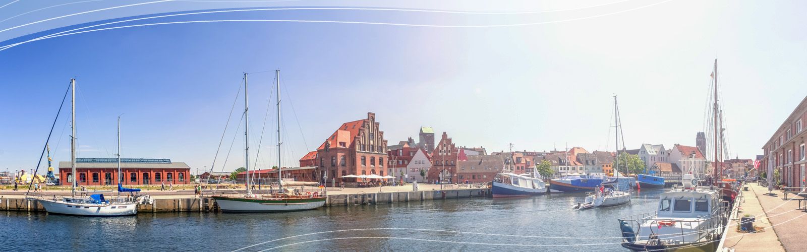 Hafenansicht in Wismar